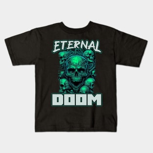 Eternal Doom Skulls Death Metal Kids T-Shirt